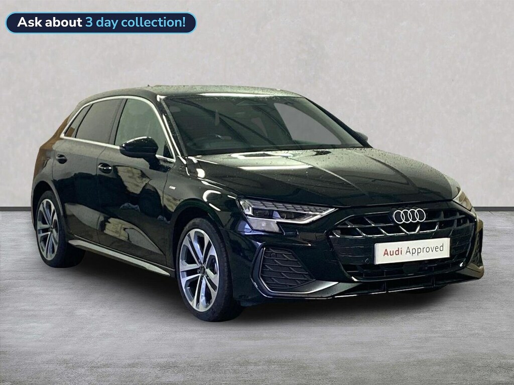 Audi A3 1.5 Tfsie S Line Sportback Plug-in Hybr Black