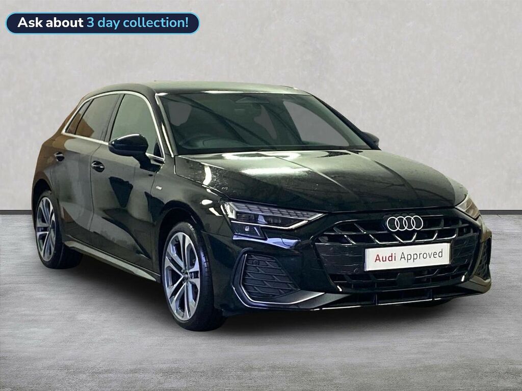 Audi A3 1.5 Tfsie S Line Sportback Plug-in Hybr Black