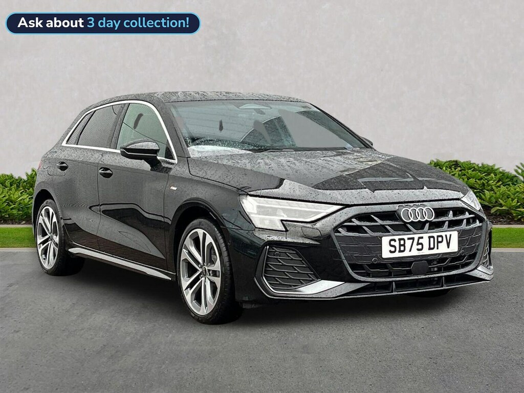 Audi A3 1.5 Tfsie S Line Sportback Plug-in Hybr Black