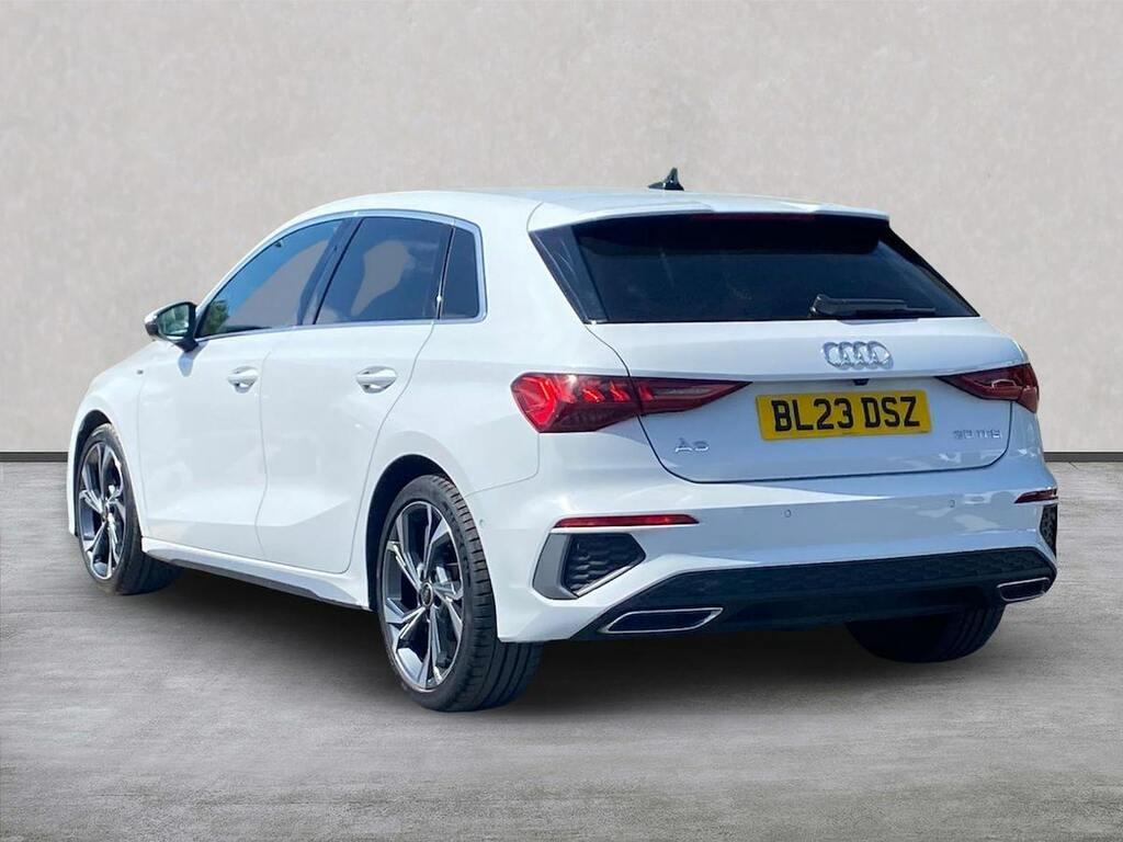 Audi A3 1.0 Tfsi 30 S Line Sportback S Tronic E BL23DSZ White #2