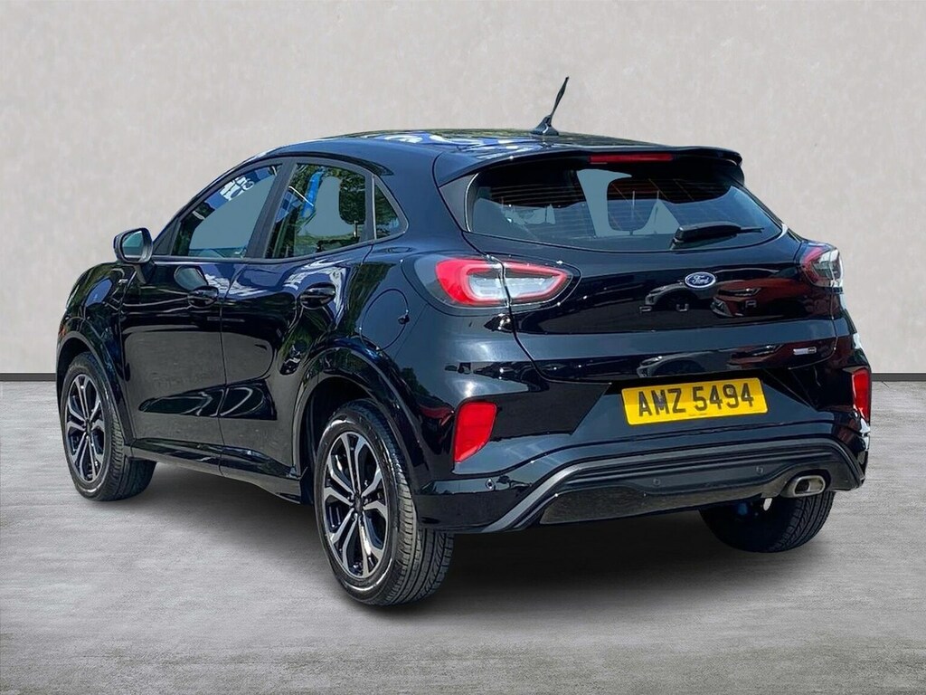 Ford Puma 1.0T Ecoboost Mhev St-line Suv Hybrid M AMZ5494 Black #2