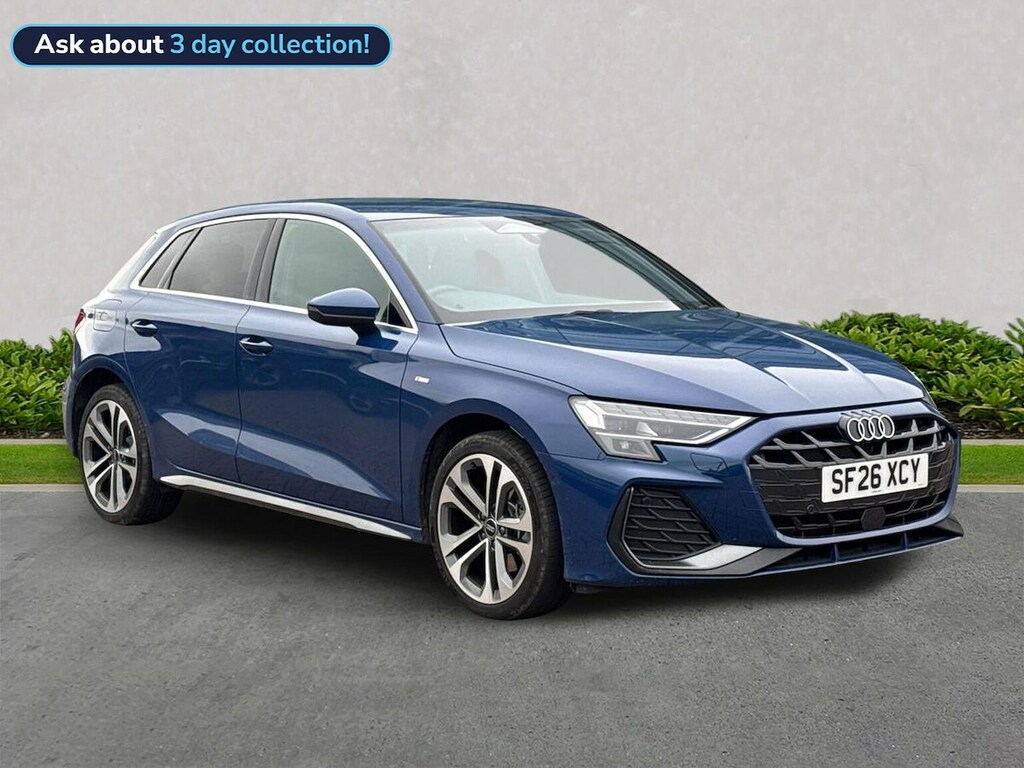 Audi A3 1.5 Tfsie S Line Sportback Plug-in Hybr Blue