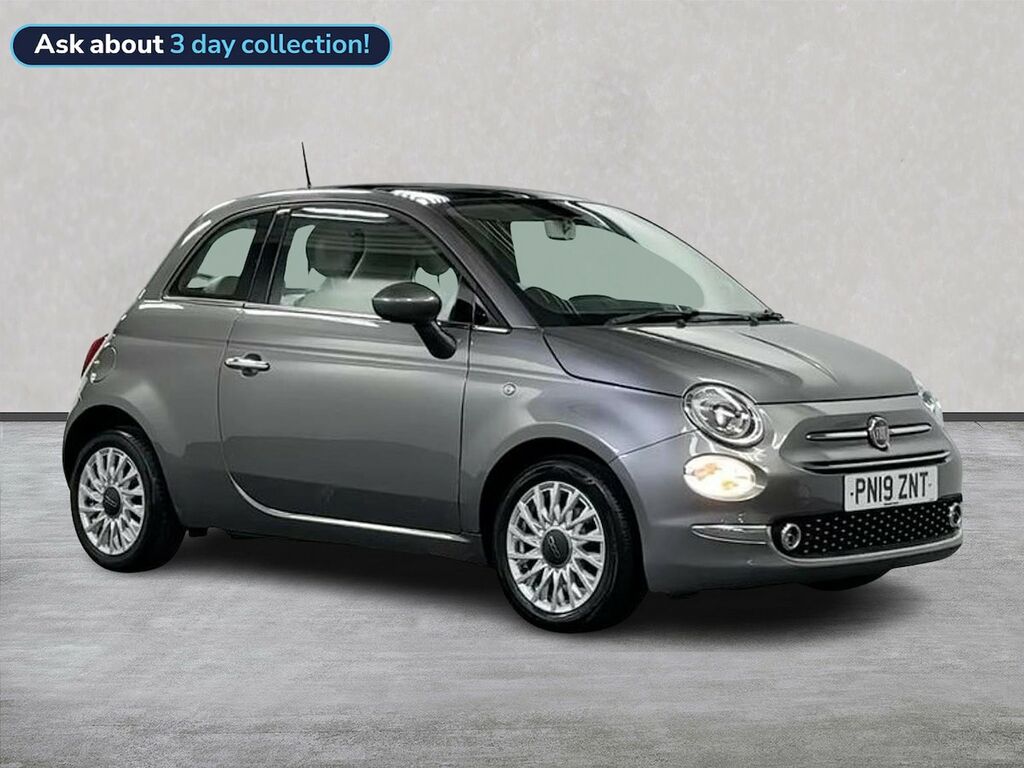 Fiat 500 1.2 Lounge Hatchback Euro 6 Ss Grey