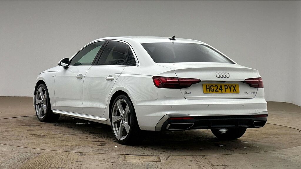 Audi A4 2.0 Tfsi 40 S Line Saloon S Tronic Euro White #2