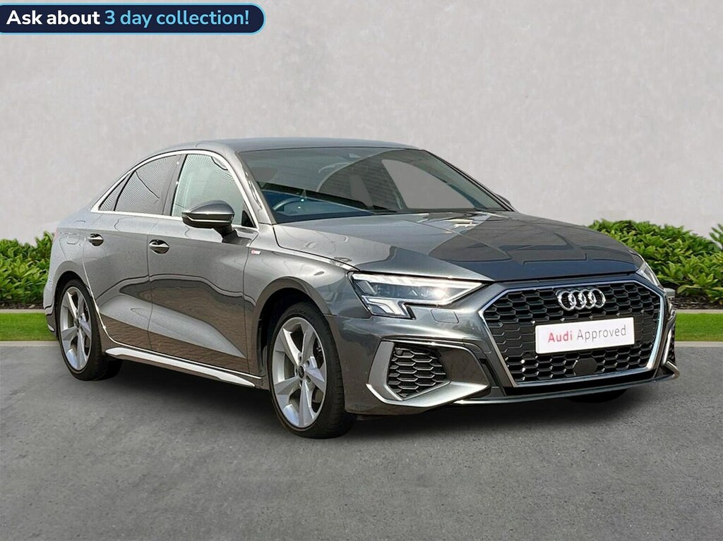 Audi A3 1.5 Tfsi 35 S Line Saloon S Tronic Euro KN22XZU Grey