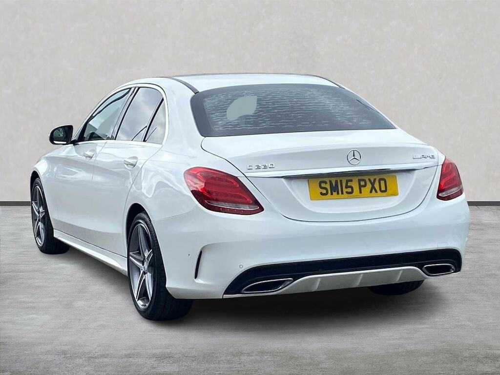 Mercedes-Benz C Class 2.1 C220d Amg Line Saloon Euro 6 White #2