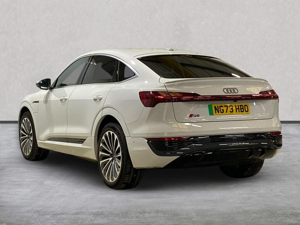 Audi Q8 e tron 55 S Line Sportback Quattro 114K NG73HBO White #2