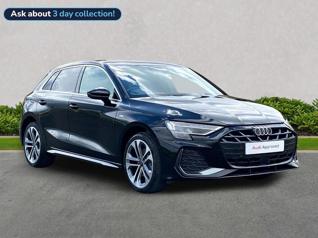 Audi A3 1.5 Tfsie S Line Sportback Plug-in Hybr Black