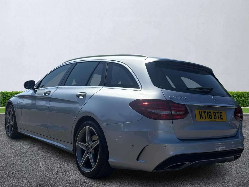 Mercedes-Benz C Class C220d Amg Line 9G-tronic Silver #5
