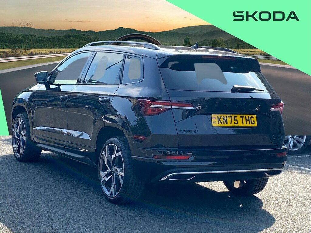 Skoda Karoq 1.5 Tsi Act Sportline Edition Suv Dsg E KN75THG Black #2