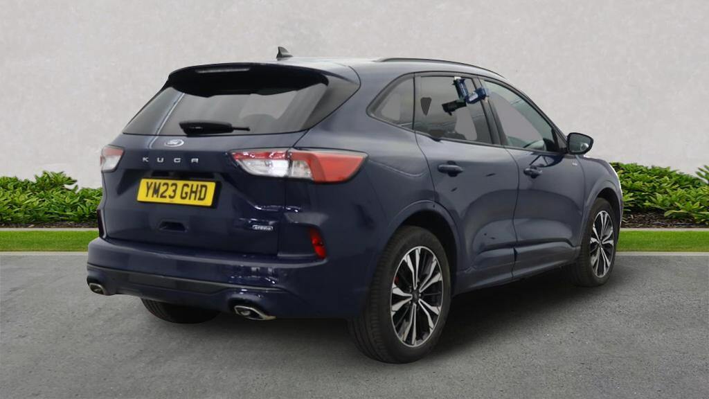 Ford Kuga 2.5 Ecoboost Duratec 14.4Kwh St-line X Suv Pet YM23GHD Blue #4