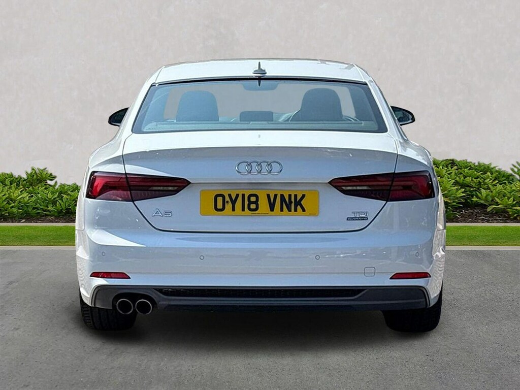 Audi A5 2.0 Tdi S Line Coupe S Tronic Quattro E OY18VNK White #4