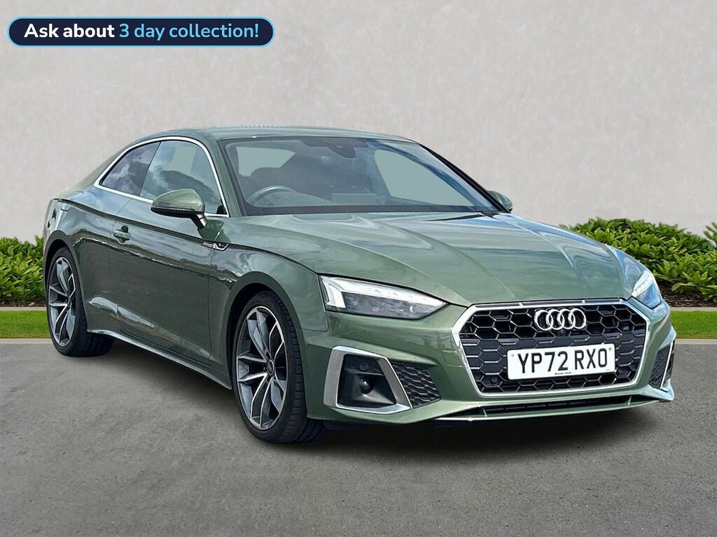 Audi A5 2.0 Tfsi 35 S Line Coupe S Tronic Euro YP72RXO Green