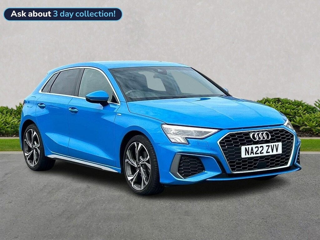 Audi A3 1.5 Tfsi 35 S Line Sportback Eur Blue