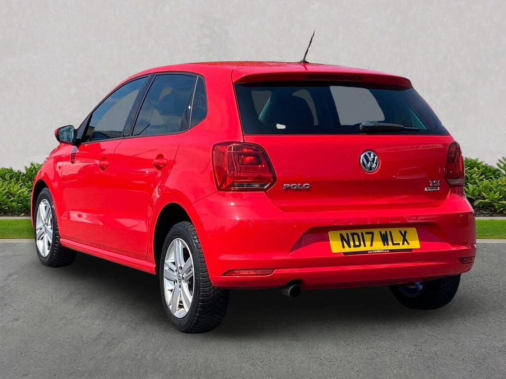 Volkswagen Polo 1.2 Tsi Bluemotion Tech Match Edition Hatchback ND17WLX Red #2