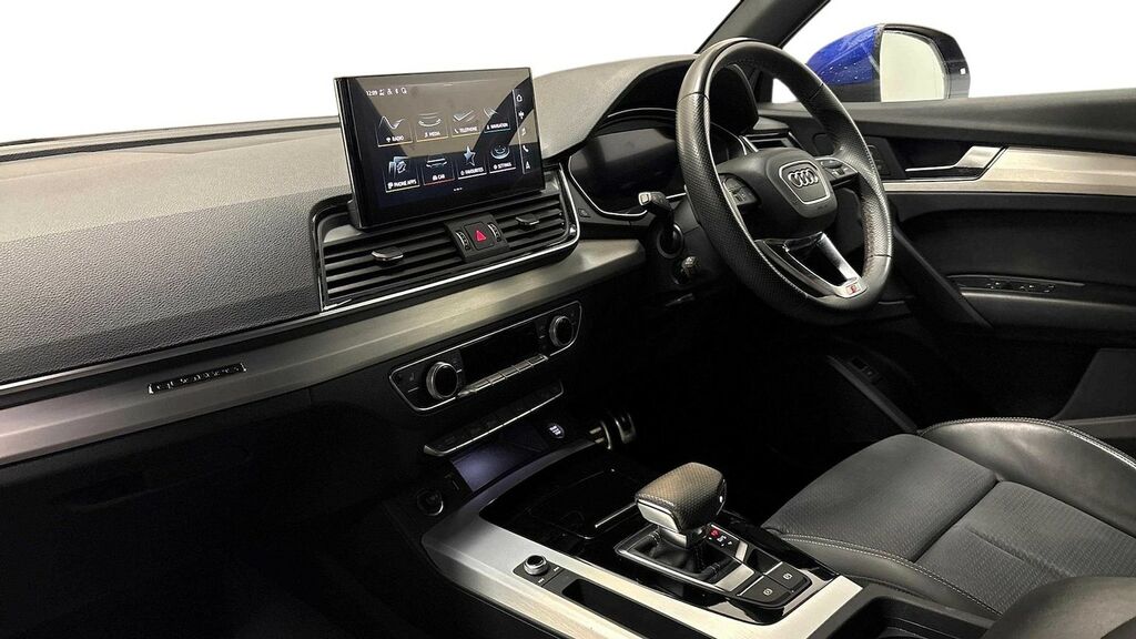 Audi Q5 2.0 Tfsi 45 S Line Suv S Tronic Quattro RE73WTX Blue #2