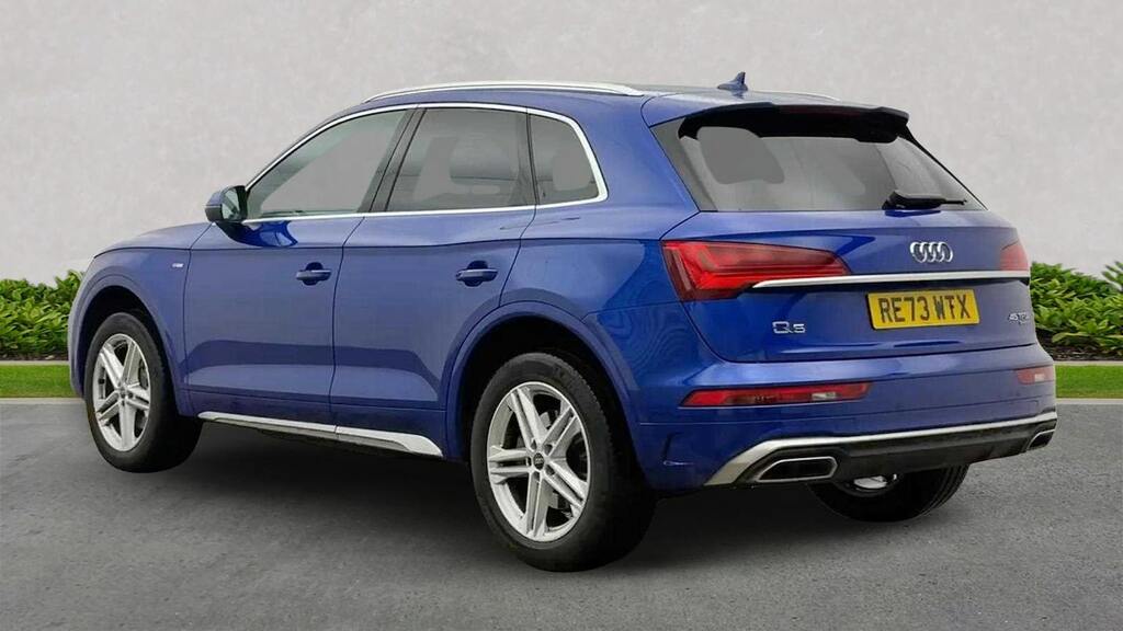 Audi Q5 2.0 Tfsi 45 S Line Suv S Tronic Quattro RE73WTX Blue #3