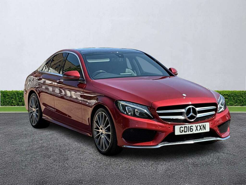 Mercedes-Benz C Class C200d Amg Line Premium Red