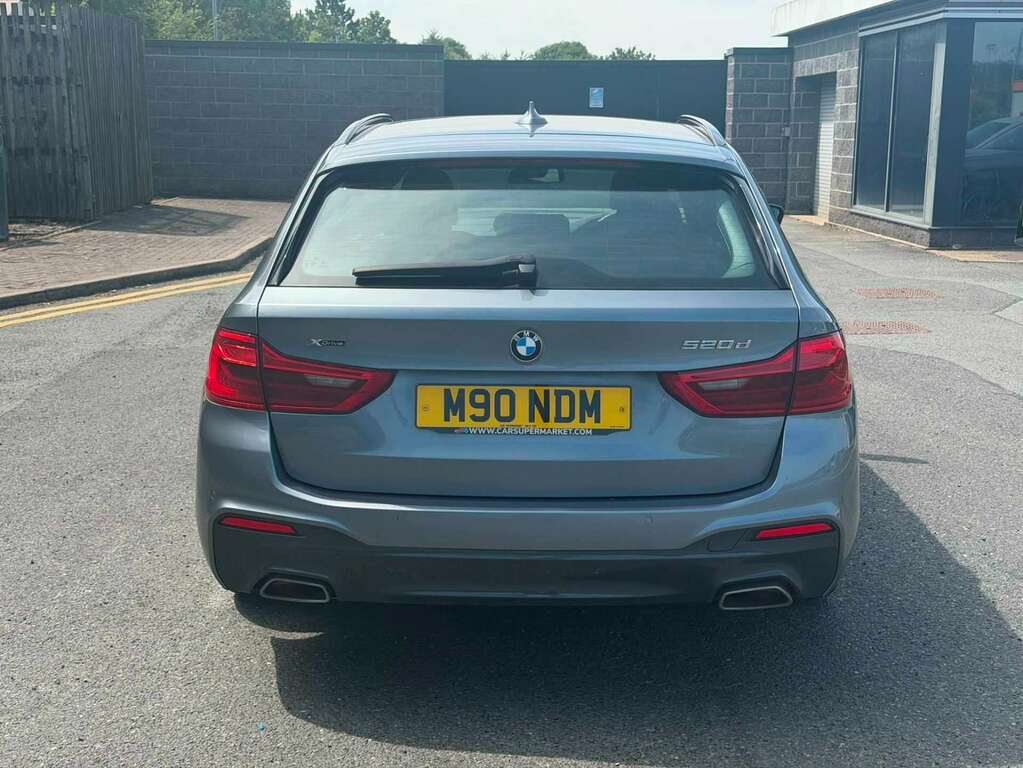 BMW 5 Series 520D Xdrive M Sport Blue #4