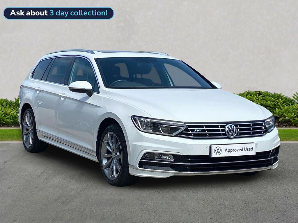 Volkswagen Passat 2.0 Tdi R-line Estate Dsg Euro 6 Ss White