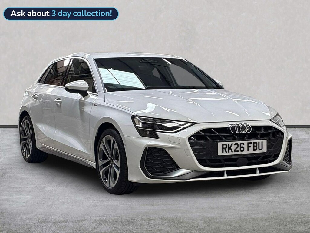 Audi A3 1.5 Tfsi S Line Sportback S Tronic Euro White