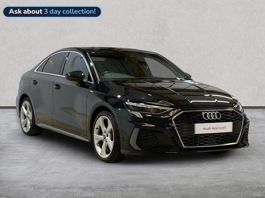 Audi A3 1.5 Tfsi 35 S Line Saloon S Tronic Euro Black