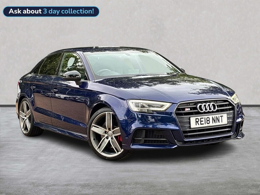 Audi A3 2.0 Tfsi Black Edition Saloon S Tronic Blue