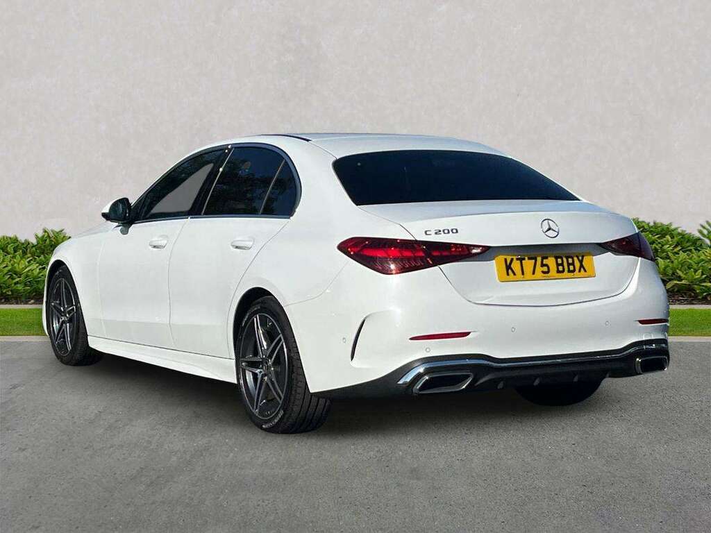 Mercedes-Benz C Class C200 Amg Line 9G-tronic White #2