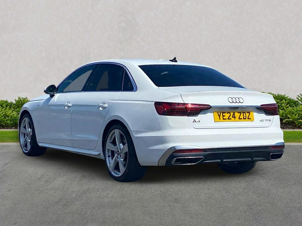 Audi A4 2.0 Tfsi 40 S Line Saloon S Tronic Euro White #2