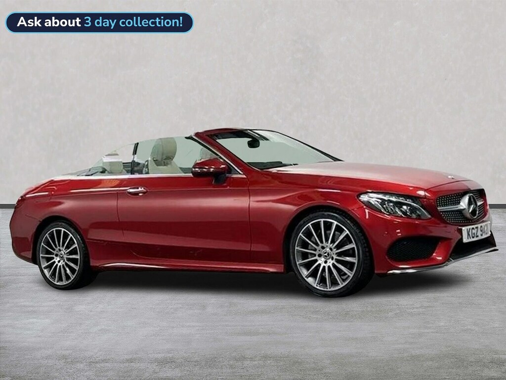 Mercedes-Benz C Class 2.0 C300 Amg Line Premium Plus Cabriolet Pet Red