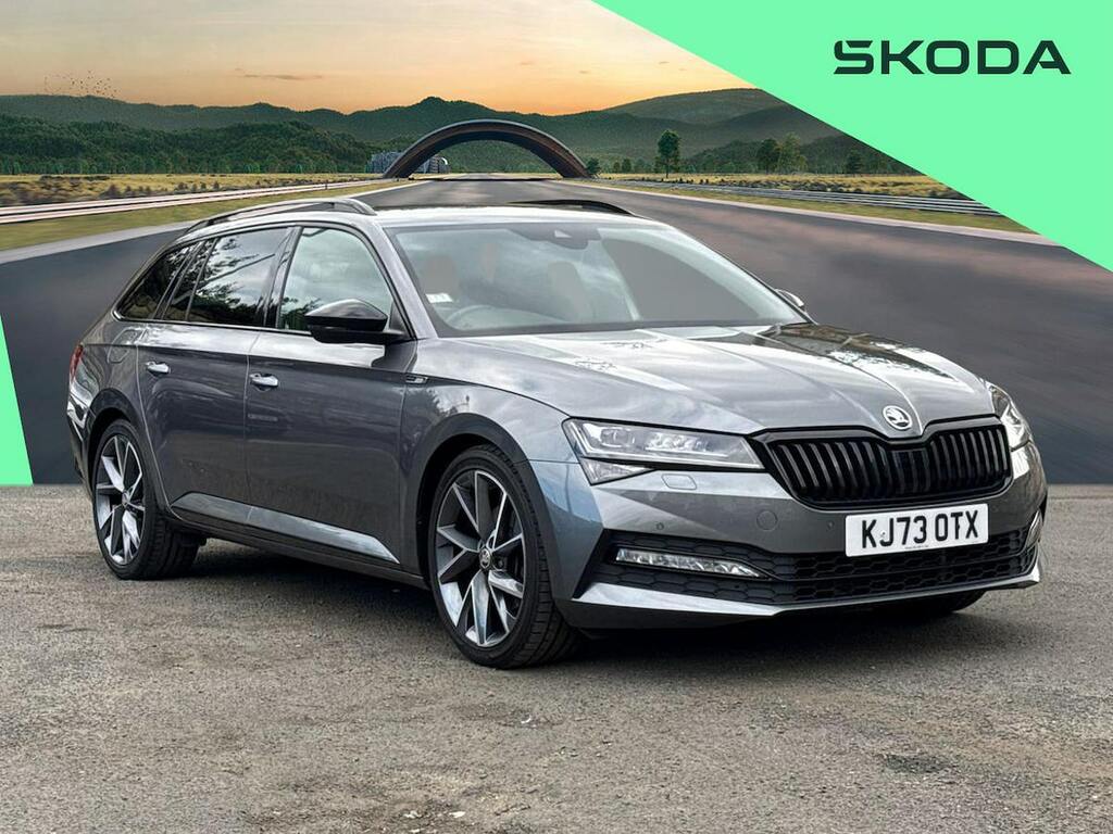 Skoda Superb 2.0 Tdi Sportline Plus Estate Dsg Euro KJ73OTX Grey