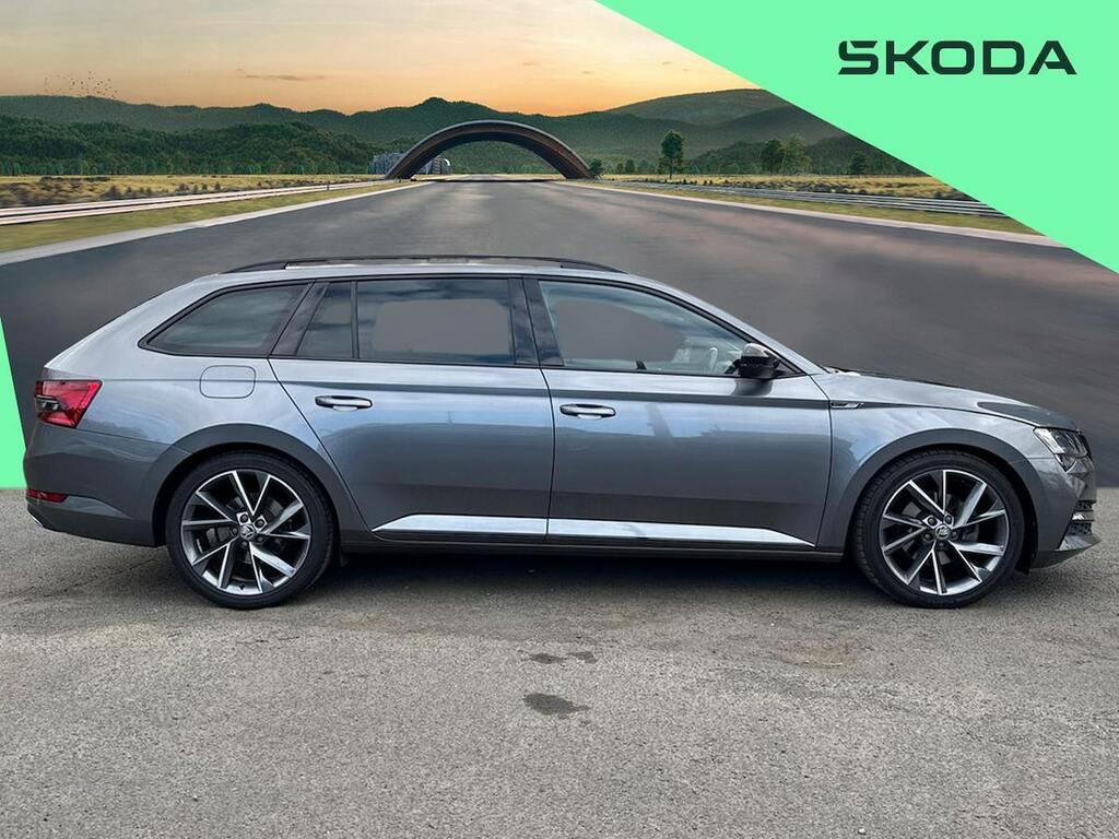 Skoda Superb 2.0 Tdi Sportline Plus Estate Dsg Euro KJ73OTX Grey #3