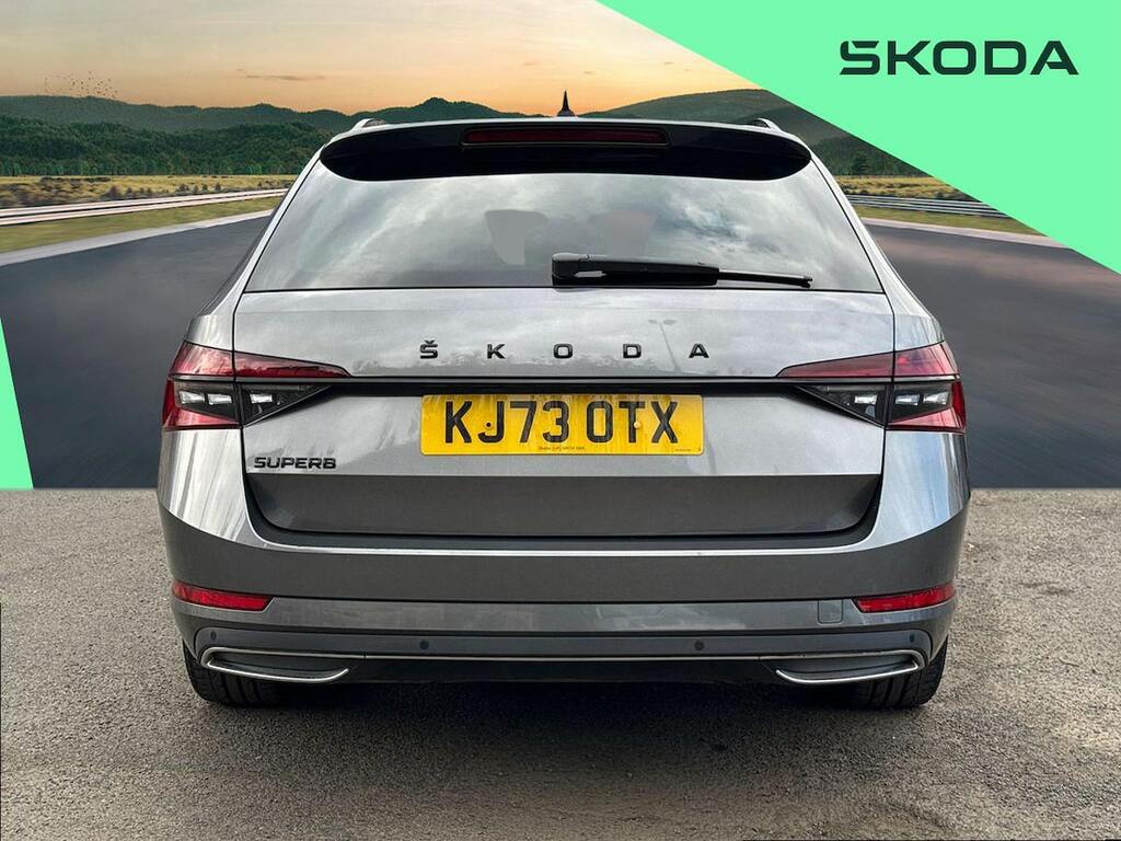 Skoda Superb 2.0 Tdi Sportline Plus Estate Dsg Euro KJ73OTX Grey #4