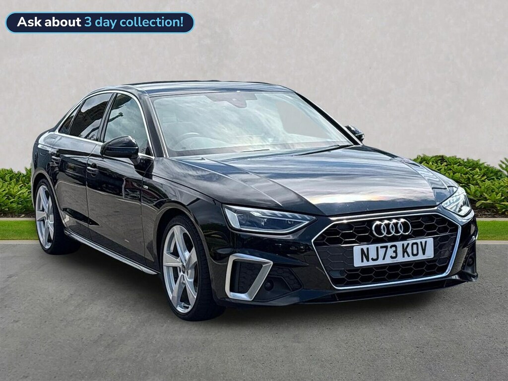 Audi A4 2.0 Tdi 35 S Line Saloon S Tronic Euro NJ73KOV Black