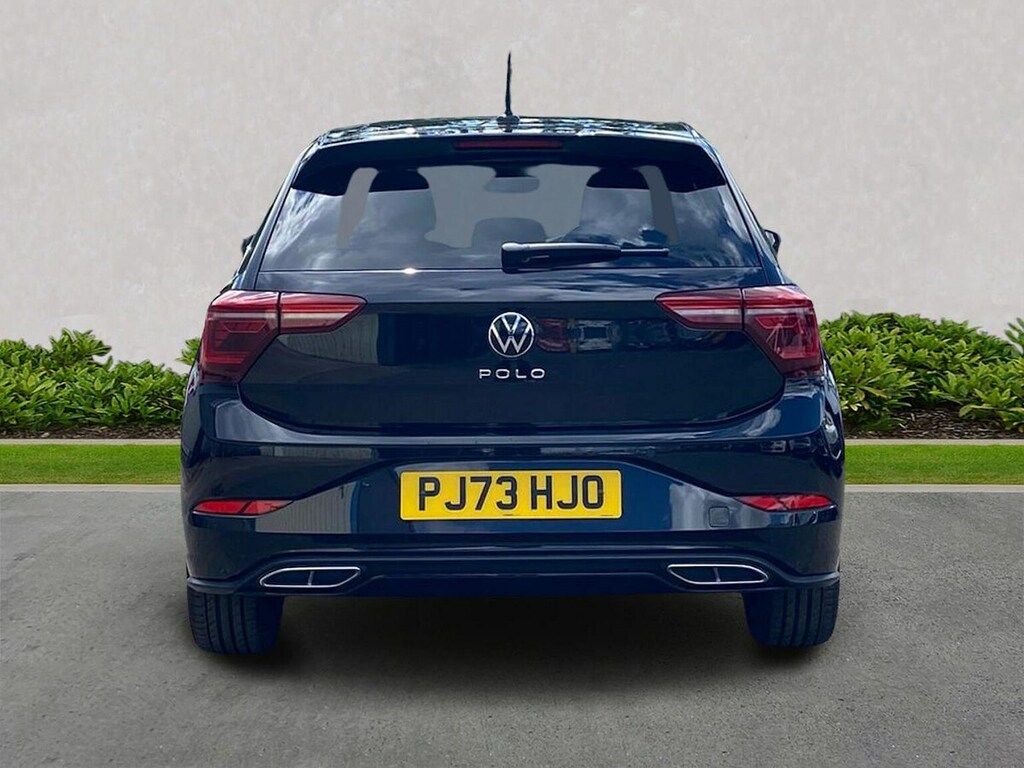 Volkswagen Polo 1.0 Tsi R-line Hatchback Dsg Euro 6 S PJ73HJO Black #4