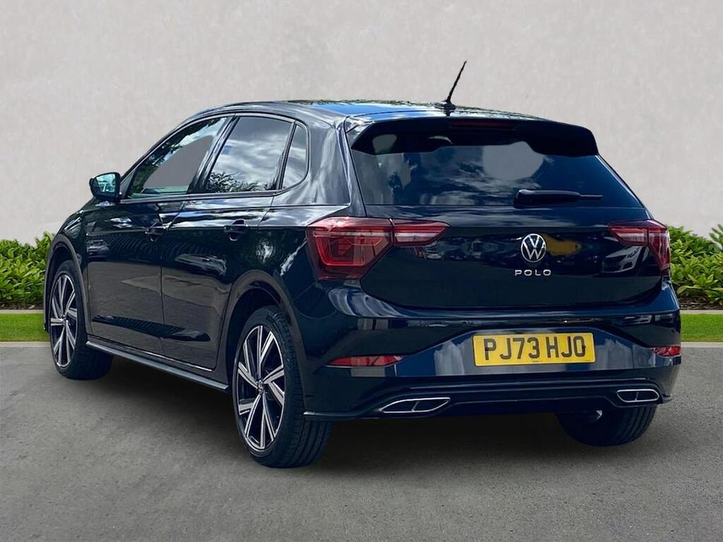 Volkswagen Polo 1.0 Tsi R-line Hatchback Dsg Euro 6 S PJ73HJO Black #2