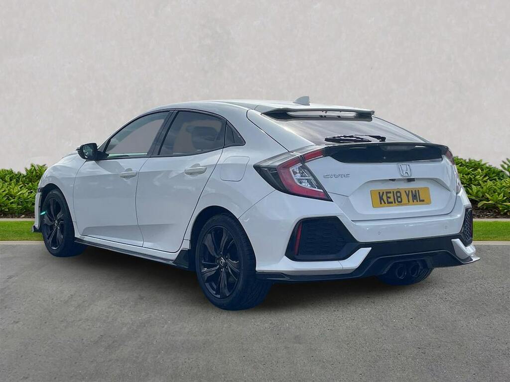 Honda Civic 1.5 Vtec Turbo Gpf Sport Hatchback Cvt KE18YML White #2