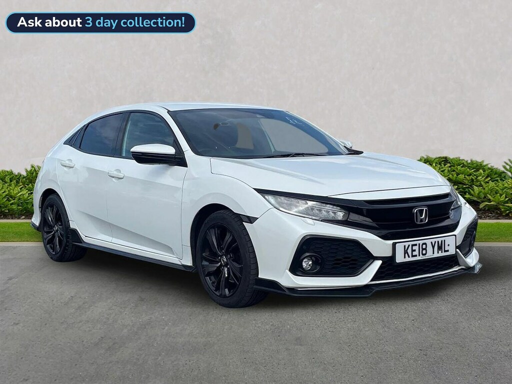 Honda Civic 1.5 Vtec Turbo Gpf Sport Hatchback Cvt KE18YML White