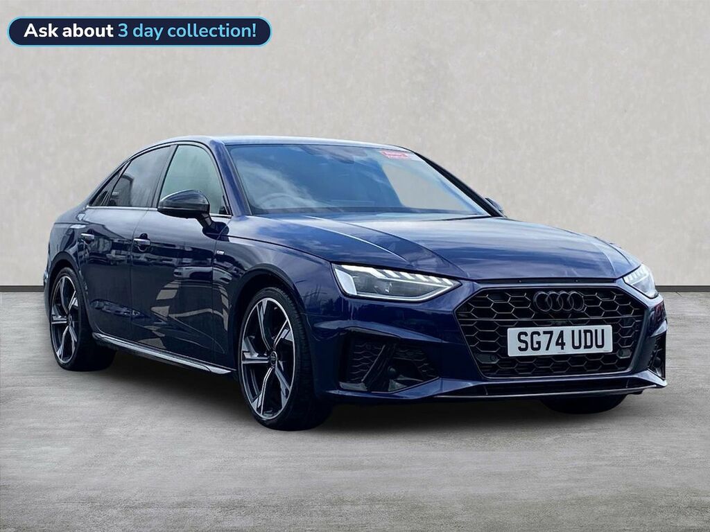 Audi A4 2.0 Tfsi 35 Black Edition Saloon S Tron Blue
