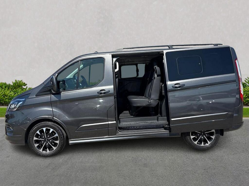 Ford Transit Custom 2.0 320 Ecoblue Sport Crew Van Double Cab Dies YR22YBF Grey #3