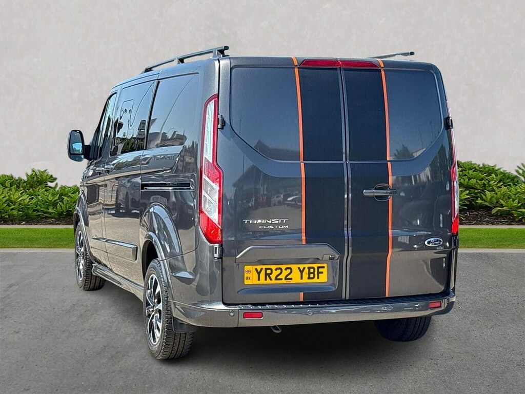 Ford Transit Custom 2.0 320 Ecoblue Sport Crew Van Double Cab Dies YR22YBF Grey #2