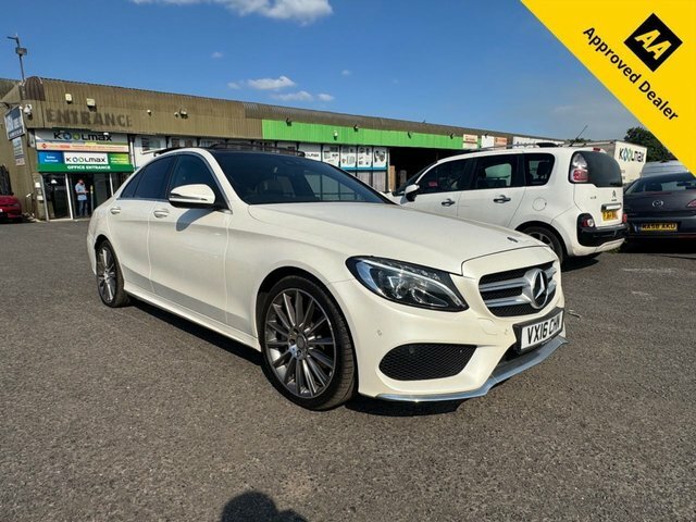 Mercedes-Benz C Class 2.1 C300dh Amg Line Premium Plus Saloon Dies White