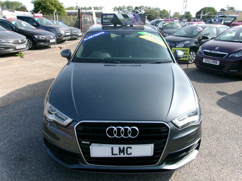 Audi A3 2.0 Tdi S Line Sportback Ss BG14UYO Grey #2