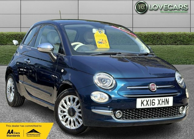 Fiat 500 Lounge Hatchback Blue