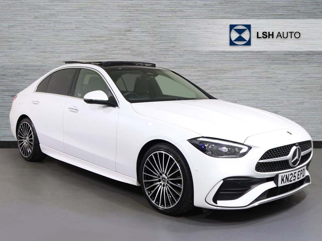Mercedes-Benz C Class C220d Amg Line Premium Plus 9G-tronic White