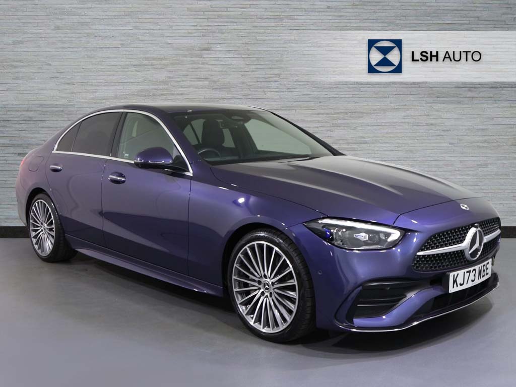 Mercedes-Benz C Class C300 Amg Line Premium 9G-tronic Blue