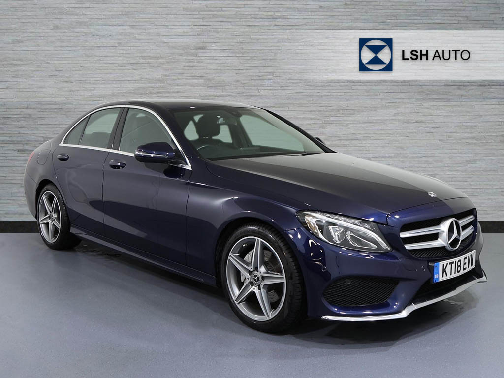 Mercedes-Benz C Class C220d Amg Line 9G-tronic Blue