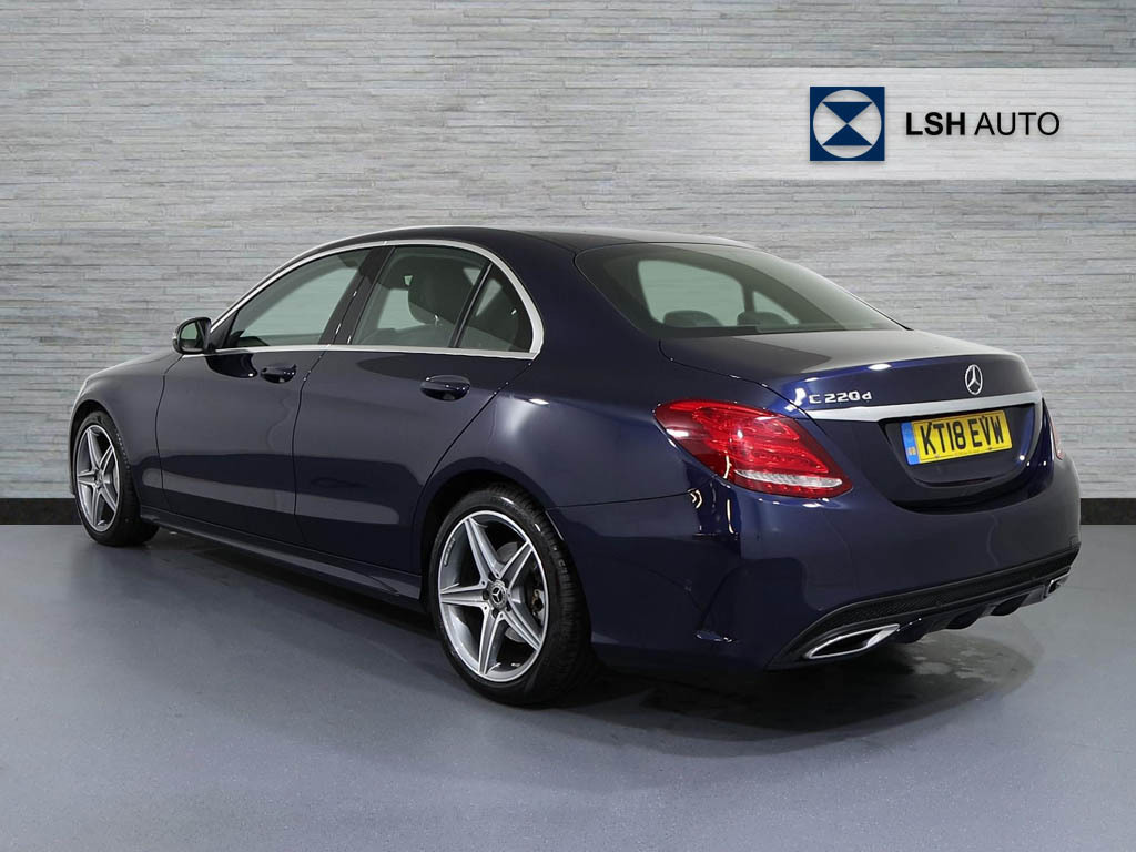 Mercedes-Benz C Class C220d Amg Line 9G-tronic Blue #3