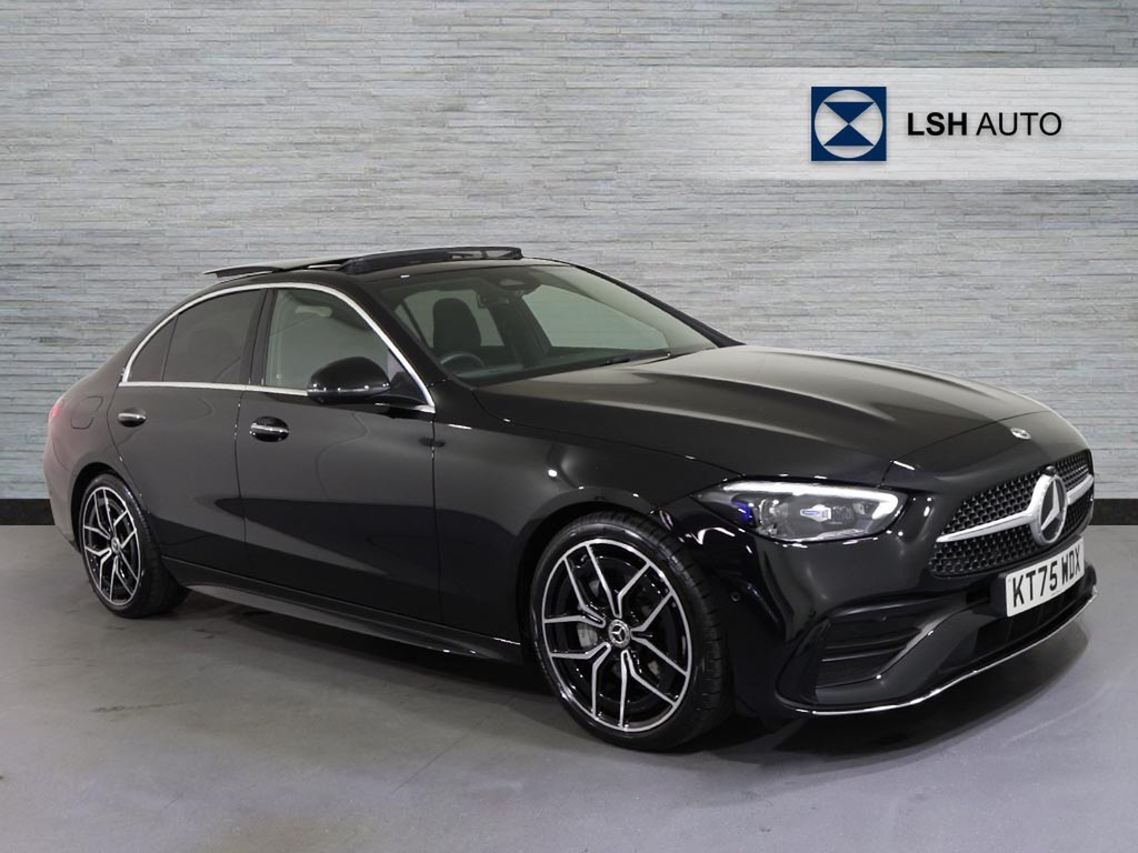 Mercedes-Benz C Class C200 Amg Line Premium Panoramic Roof 9G-tron Black