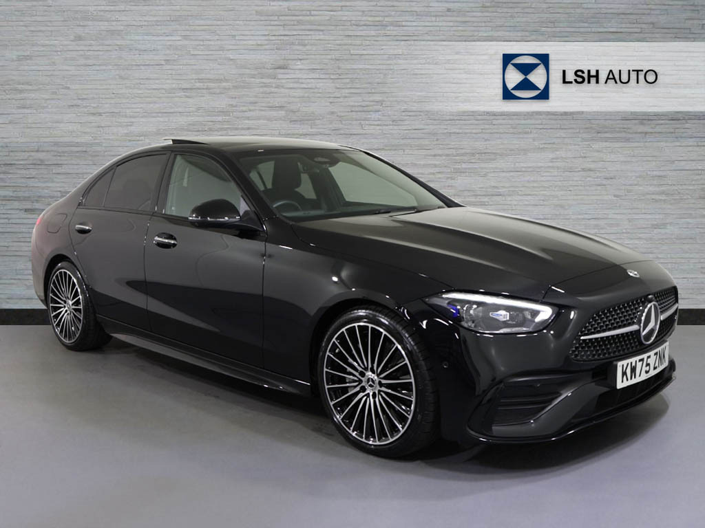 Mercedes-Benz C Class C200 Amg Line Premium Plus 9G-tronic Black
